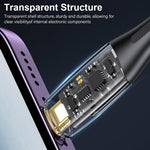 Verilux Type C to Lightning Cable 3.9ft PD 20W with LCD Display and Nylon Braid | Fast Charging