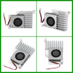 Verilux® Cooler for Raspberry Pi 5, Combines a Temperature-Controlled Blower Cooling Fan and an Alumium Heatsink and Thermal Pad to Accelerate Heat Dissipation for Raspberry Pi 5