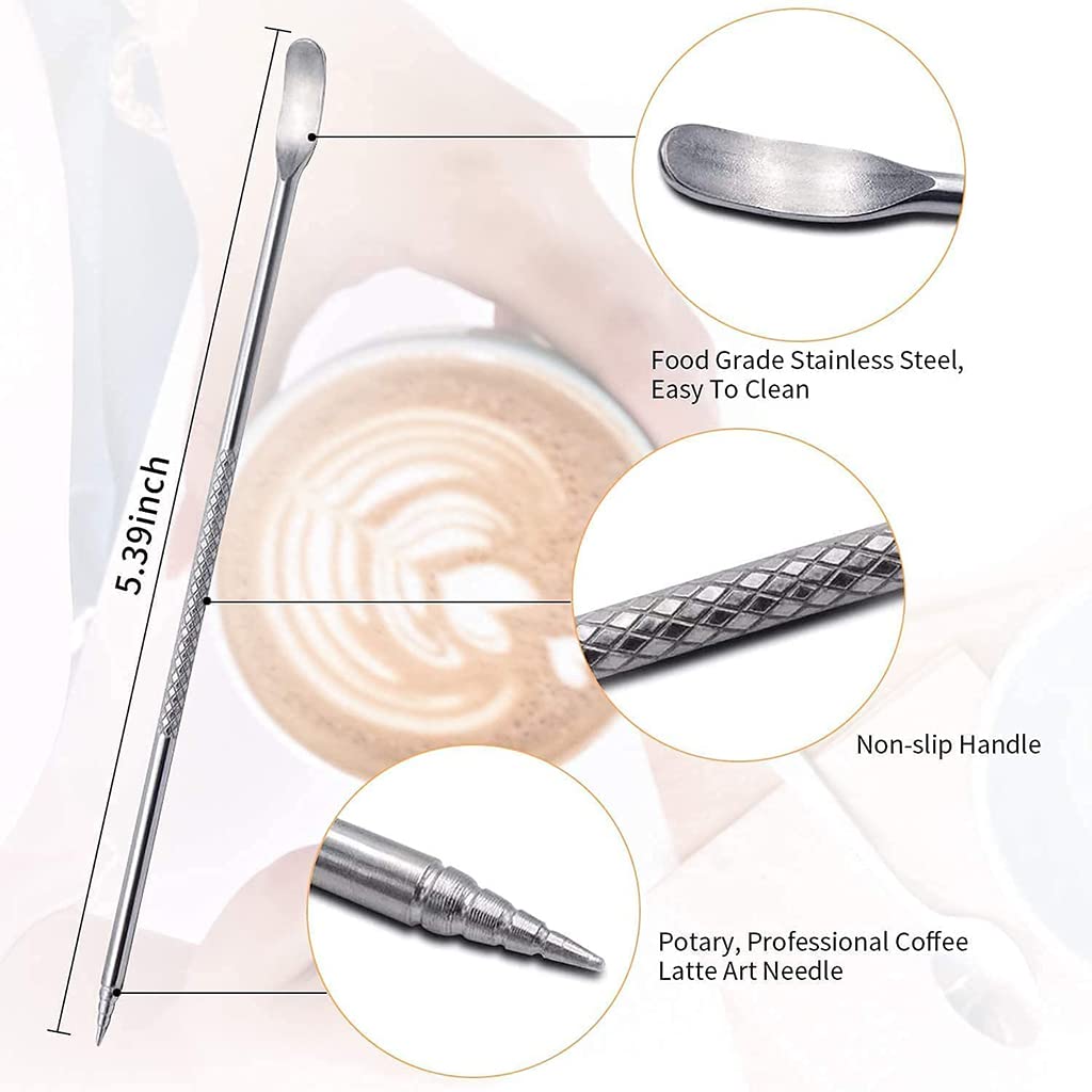 Verilux 20oz Milk Frothing Pitcher with Scale Stainless Steel Espresso Milk Frothing Pitchers for Cappuccino Barista Steam Pitchers Milk Jug Cup with Decorating Pen Latte