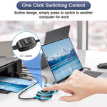 Verilux USB Printer Cable for Dual Device Connection with Switch Controller 6.6ft | 480 Mbps Data Transfer