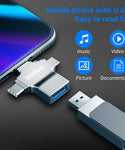 OTG Adapter 4 in 1 Pendrive Connector with Light-ning