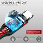 Verilux Type C Charging Cable for iPhone 15 featuring 16.4ft nylon braid and 480Mbps speed | red