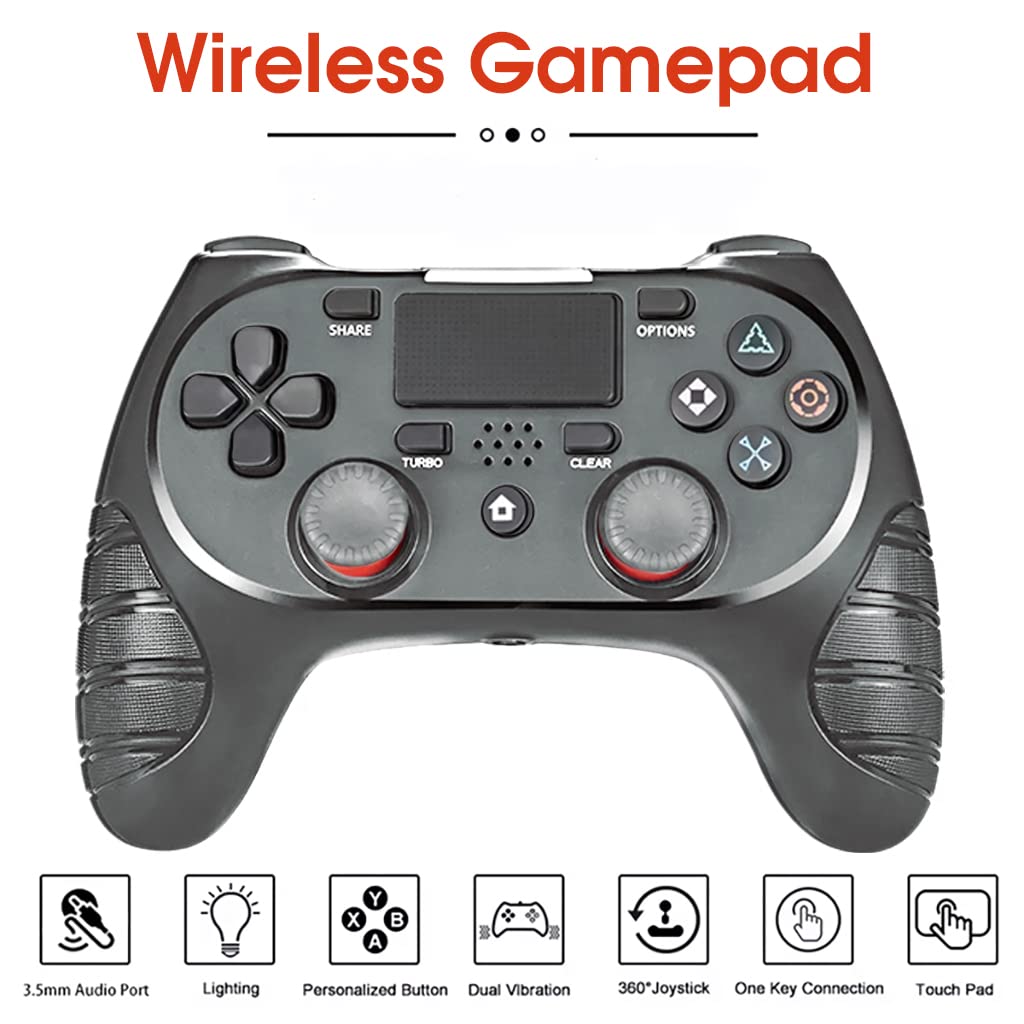 ZORBES® Wireless Gaming Controller Bluetooth Controller, Compatible with PS4 Controller for PC, Laptop, Android