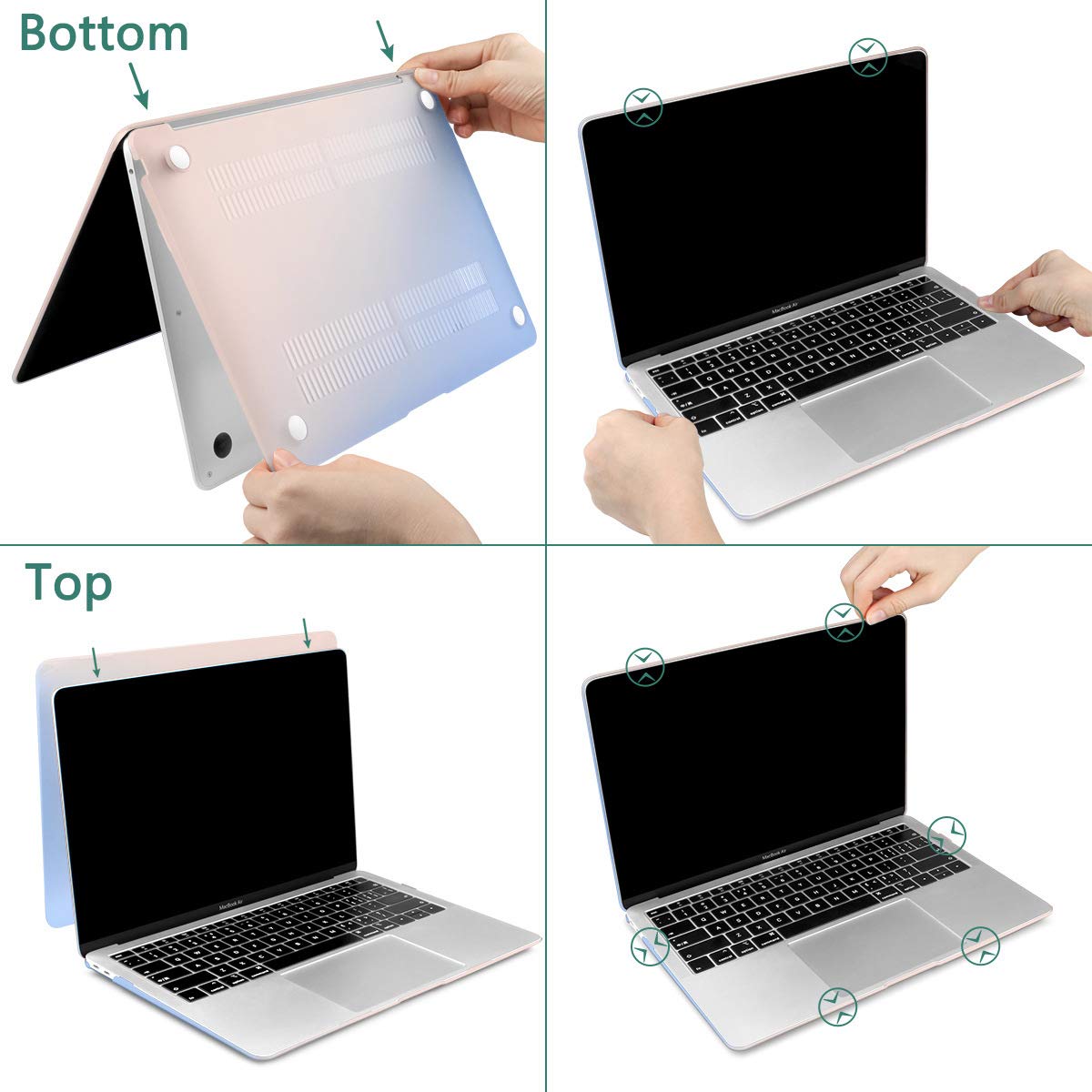 ZORBES® 13.3inch Waterproof Hardshell Protective case/Cover for MacBook Air M1 A2337 & A2179