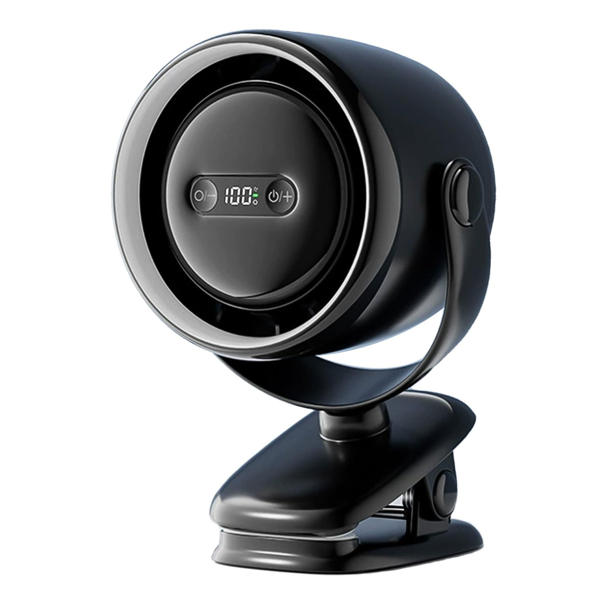 Verilux® Desk USB Fan Night Light USB Rechargeable Clip-on Desk Mini USB Fan 360° Rotatable Cooling Fan Dimmable Night Light Function