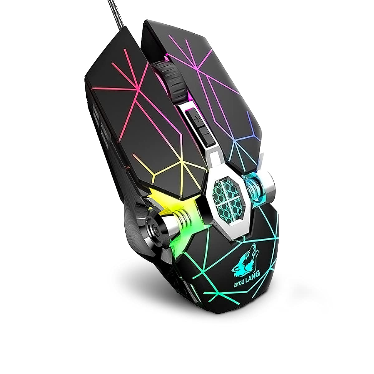 ZORBES® Gaming Mouse for PC, Laptop, MacBook with 7 RGB Backlight Modes, 7 Programmable Buttons, 4 Levels Adjustable DPI up to 3200