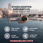 ZORBES® Dji Mini 4 Pro Propeller 8Pcs Dji Mini 4 Propeller Blades Replacement For Dji Mini 4 Pro, Ultral Lightweight Silent Flight Propeller Set With Screwdriver&Screws Pack, No Dji Mini 4 Pro,Black