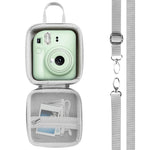 ZORBES® Compatible with Fujifilm Instax Mini 12/11/9/8,Instant Camera Case Bag with Removable Shoulder Strap,Hard Shell EVA Anti-Scratch Travel Case Bag Accessories Built in Mesh Pocket