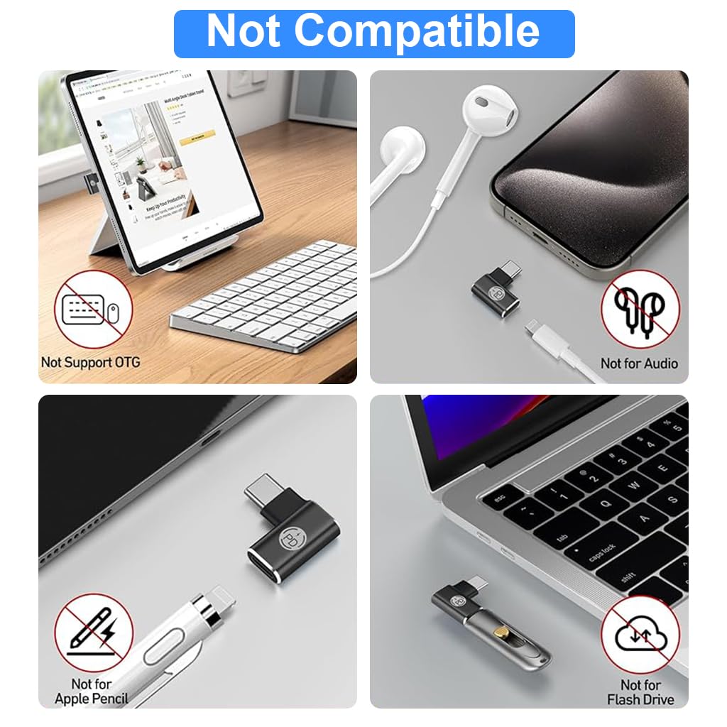 ZORBES® USB C Adapter for iPhone 15, USB C Male to Light-ning Female Adapter for Light-ning Charging Cable, 27W PD Fast Charging & Data Transfer for All iPhone Devices iPhone 15/15 Plus/15 Pro Max