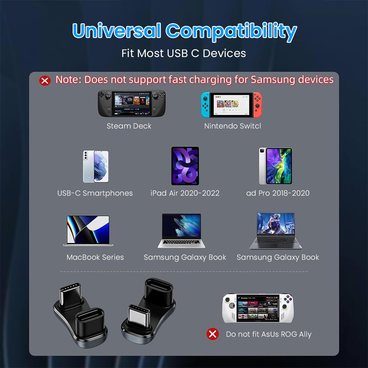 Verilux USB C Adapter for 4K@60Hz Display and 20Gbps Data | Zinc Alloy 140W PD Connector