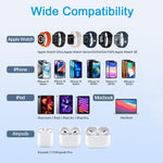 Verilux 3 in 1 Magnetic Charging Cable for Apple Devices with 6ft Cord and 60W PD Fast Charge