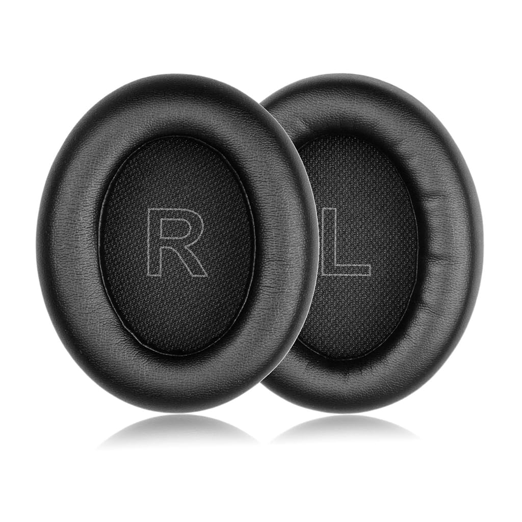 ZORBES® 1 Pair Earpads Compatible with Anker Soundcores Life Q10, Left & Right Earpads Replacement Cushion Pads Noise Reduction PU Soft Earpads Replacement Earpads for Soundcores Life Q10