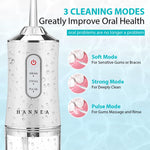 Verilux Cordless Flosser for Oral Care with 220ml Detachable Tank & 360° Rotatable Nozzle | Rechargeable 1200mAh Teeth Cleaner