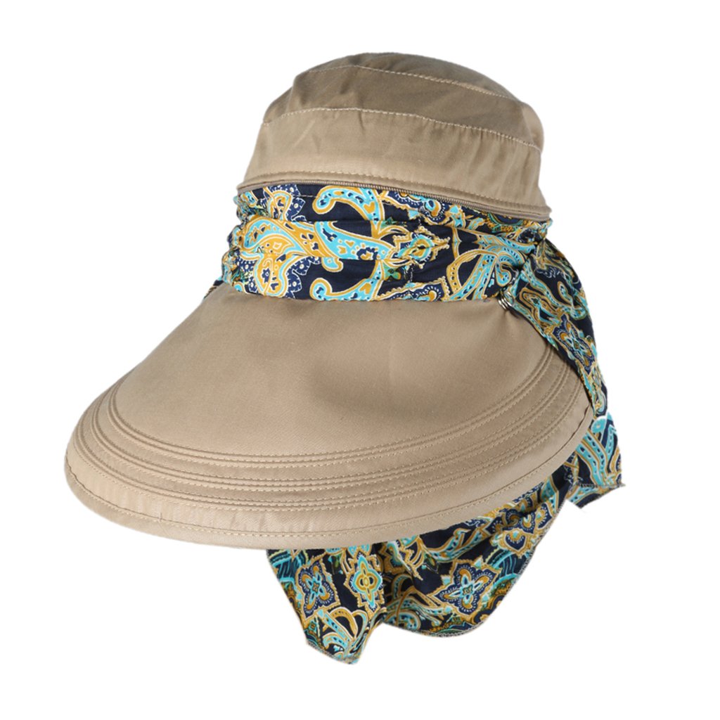 ZORBES® Women's Cotton Foldable Cap (ab_Khaki_Free Size)