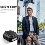 ZORBES® Protective Cover with Safety Lock Protective-Shockproof Chrome PC Cover for for Samsung Galaxy Buds Live(2020),Galaxy Buds Pro(2021),Galaxy Buds 2 (2021)