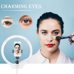 Verilux Ring Light for Video Conferences and Makeup featuring 10 in Design | Adjustable 3200–5500K Dimmable LED