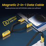 Verilux® Multi Charging Cable, 2 In 1 USB C to Light-ning/USB C Cable Charger Cable 65W Fast Charging USB C Cable USB C to Light-ning Charger Cable for iPhone 15 14 Pro Max/13Pro/12/11/X/XR/XS/8