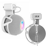 ZORBES® Wall Mounted Holder for Apple Homepod Mini Speaker Wall Holder for Homepod Mini with Cord Management Homepod Mini Mount Space-Saving Accessory for HomePod Mini Smart Home Speaker (Only Holder)
