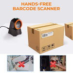 ZORBES® 2D Barcode Scanner, Symcode Omnidirectional Hands-Free Desktop Bar Code Scanner Support 1d 2D Qr Code, Automatic Sensing Barcode Machine for Supermarket Store Warehouse Factory