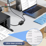 Verilux USB Printer Cable for Dual Device Connection with Switch Controller 6.6ft | 480 Mbps Data Transfer