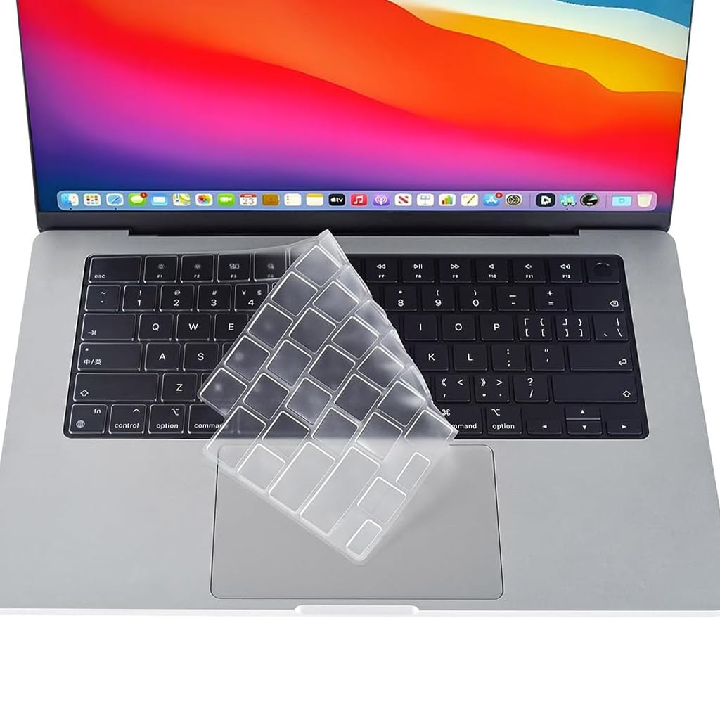 ZORBES® Keyboard Cover for 2023 New MacBook Air 15.3 Inch M2 Chip A2941 & MacBook Air 13.6 inch M2 Chip A2681 - TPU Keyboard Cover Skin, Full Protection, Waterproof & Ultra Thin 0.13mm