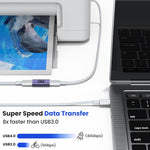 Verilux Type C Female to Female Adapter with 100W PD & 40Gbps Transfer | 8K Video Output