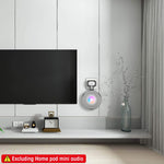 ZORBES® Wall Mounted Holder for Apple Homepod Mini Speaker Wall Mounted Holder with Cord Management Wall Holder for Power Outlet Cable Organizer for Apple Homepod, No Apple Homepod Mini, White