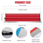 Serplex® Long Skimming Blade 15.7 Inches Stainless Steel Trowel Rubberized Handle Drywall Smoothing Spatula Plastering for Large Area Project House Renovation 2PCS
