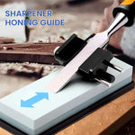 Serplex® Chisel Sharpening Jig for 1/4" to 2" Chisels and 1-3/8" to 3-1/8" Planer Blades, Sharpening Guide Honing Guide Adjustable Angle Precision, for Woodworking & Carving Tools
