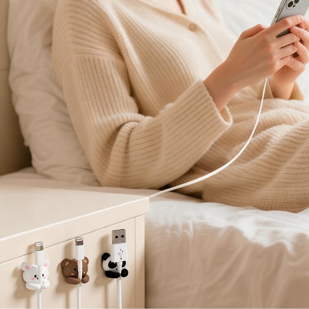 ZORBES Cute Self-Adhesive Cable Holder