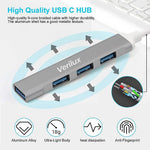 Verilux USB C Card Reader for Laptop with 5 in 1 Ports featuring SD and Micro SD Slots | 5Gbps Data Transfer