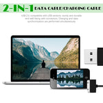 Verilux 30 Pin to USB Charging Cable for iPhone and iPad featuring Nylon Braided 6.6 ft Length | Fast Data Sync