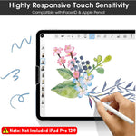 ZORBES® 2pcs Tempered Glass Screen Protector for iPad Pro Anti-scratch Screen Film with 2pcs Camera Protection Cover Compatible with iPad Pro 12.9 Inch 6th/5th/4th Generation 2020-2022