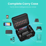 ZORBES® Carrying Case for Switch 2 2025, Protective Hard Shell Case with 14 Game Card Slots, Portable Travel Bag with Handles and Shoulder Straps for Switch 2 Console and Accessories