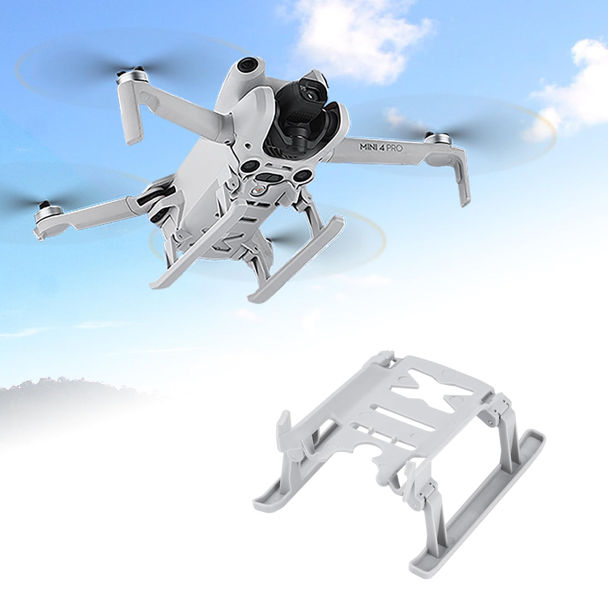 ZORBES® Mini 4 pro RC Landing Gear Leg Foldable Height Extender Protector Holder
