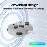 ZORBES® Earbuds Case Cover for Samsung Galaxy Buds 3 Protective Silicone Skin Cover with Carabiner Fashion Retro Gaming Machine Earbuds Case Cover for Samsung Galaxy Buds 3/3 Pro, Grey