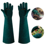 Serplex® 60cm Heat-Resistant Welding Gloves, Heavy-Duty Split Leather Long Cuff Protective Gloves for Pet Care, Farm Work, Welding, Forging, BBQ & High-Temperature Work
