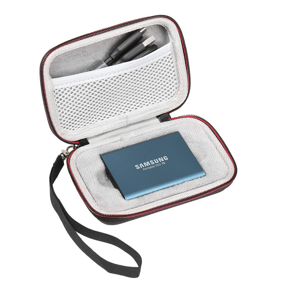 ZORBES® Storage Bag for Samsung T5/T3 Portable SSD 1TB 2TB 500GB 250GB, Protective Travel Case for Samsung T5/T3, Hard Storage Pouch for Samsung T5/T3 (Not fit Samsung T7/T7 Touch) (Only Bag)