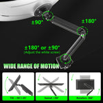 Verilux Monitor Mount for 32–49 Inch Displays with Flexible Arm and Desk Clamp | Aluminum Alloy