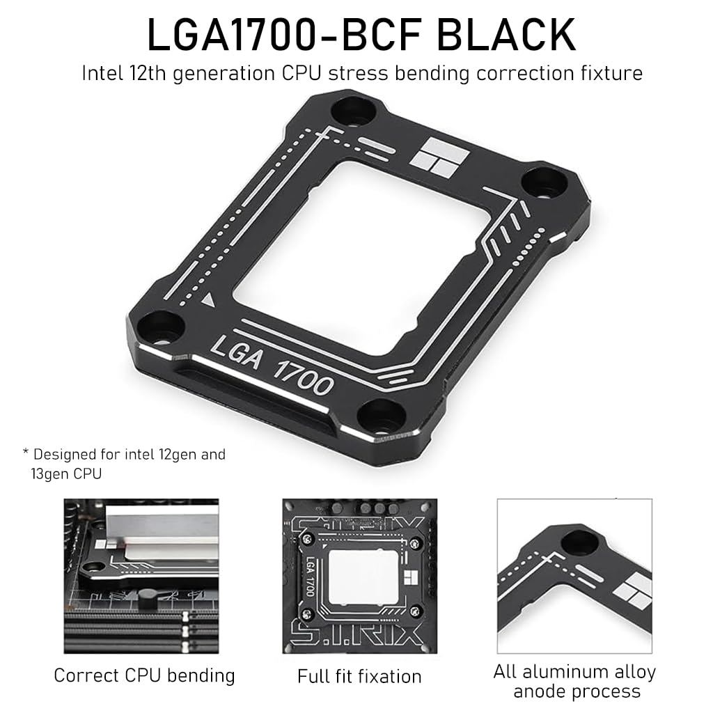 Verilux CPU Contact Frame Kit for Intel 12th and 13th Gen LGA1700 | Anti Bending Buckle