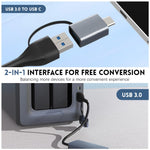 Verilux® USB C to Ethernet Adapter 2.5 Gbps, 2-in-1 USB to 2.5G Ethernet Adapter, USB-C to RJ45 Network Converte, Aluminum Case for Windows, Mac OS, iPad OS