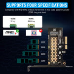 ZORBES M.2 SSD Heatsink Combo for PC and PS5 with Verilux NVMe PCI-E X4 Adapter | Aluminum 2280 Design featuring 30°C Cooling and Double-Sided Clip