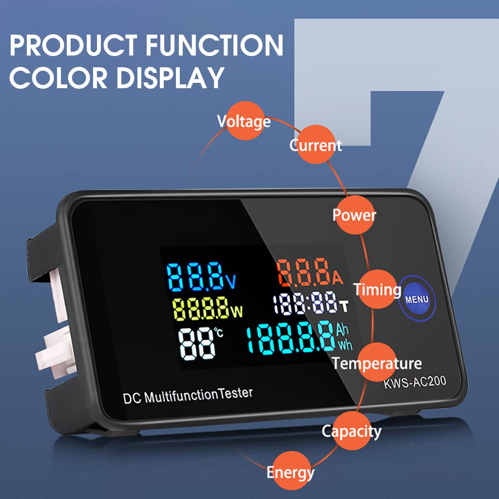 Verilux 7 in 1 AC 50-300V 100A Watt Energy Meter