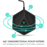 Verilux Conference USB Microphone for PC Laptop, Plug & Play Noise Cancellation Condenser Mic with 360 Omnidirection, Portable Condenser Microphone with Mute Key for Skype Online Class Windows Mac OS