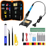 Serplex® Electric Soldering Kit, 60W High-Performance Solder Iron With 5 Diverse Tips & Adjustable Temperature, Fast Heating, Durable Silicon Grip For Electronics, DIY Crafts & Jewelry Repairs
