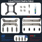 Verilux ARGB CPU Air Cooler with Dual 120mm PWM Fans and 6 Copper Heat Pipes | Intel & AMD