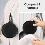 ZORBES® Watch Travel Case, Portable Single Watch Storage Box Organizer, EVA Hard Shell Watch Bag Anti-Scratch Protective Case Compatible with 45mm 44mm 41mm 40mm 38mm A pple Watch, 9.5x9.5x7 cm