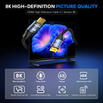 Verilux USB C to HDMI Cable 6ft for Laptops and Phones featuring Dual Connector Design | 1920x1080P@60Hz HD Output