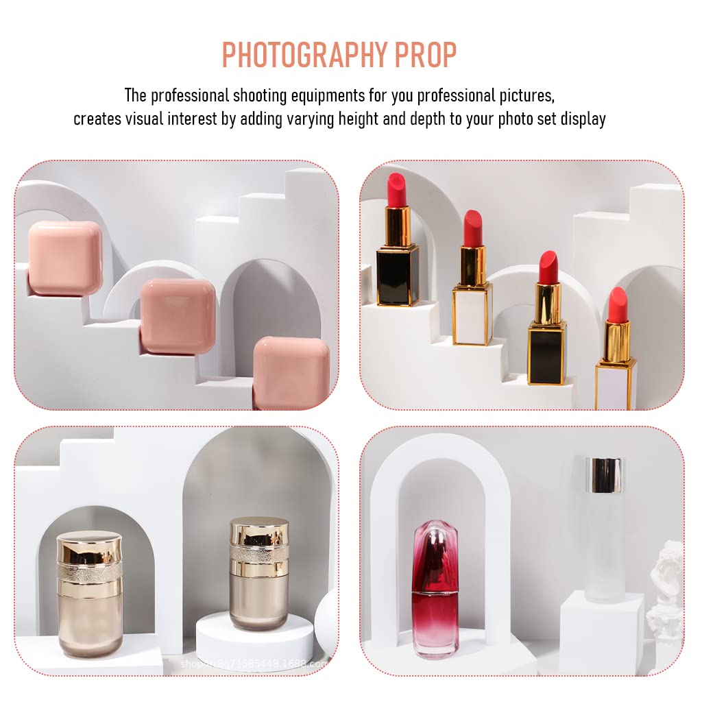 ZORBES® Product Photography Props, Photography Product Display Stand Props for Product Photography, 6pcs EVA Ladder Combination Jewellery Photography Props for Lipstick, Jewelry, Makeups