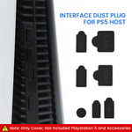 Verilux® Dust Plug for PS5, 9Pcs Dust Plug Kit for PS5/PS5 Slim Console, PS5 Silicone Dust Plugs Protector Antidust Cover Dustproof Plug for Playstation 5 Disk/Digital Console